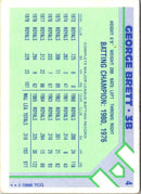 1986 Topps Baseball Champion Superstars George Brett