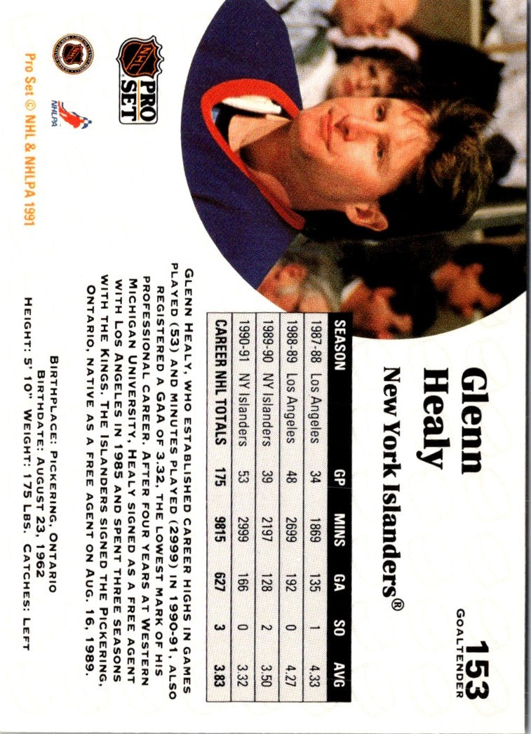 1991 Pro Set Glenn Healy