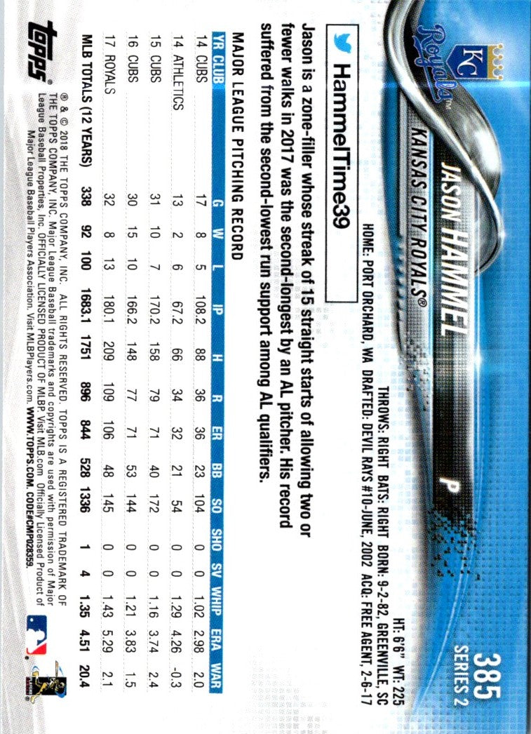 2018 Topps Jason Hammel