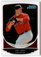 2013 Bowman Chrome Prospects Blue Wave Refractors Pat Light #BCP152