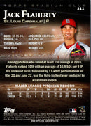 2019 Stadium Club Jack Flaherty
