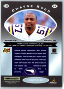 1997 Pinnacle Certified NFL Dwayne Rudd