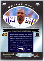 1997 Pinnacle Certified NFL Dwayne Rudd #146