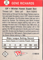 1989 T&M Senior League Gene Richards #90