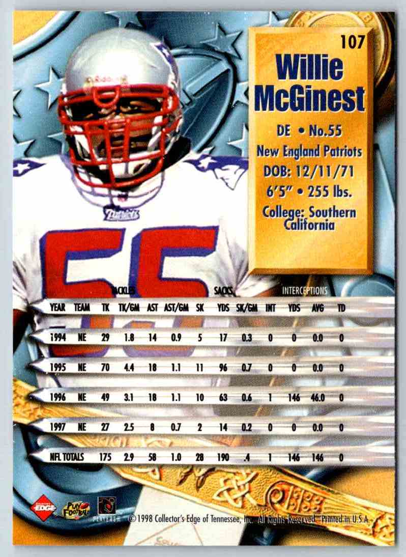 1998 Edge Willie McGinest