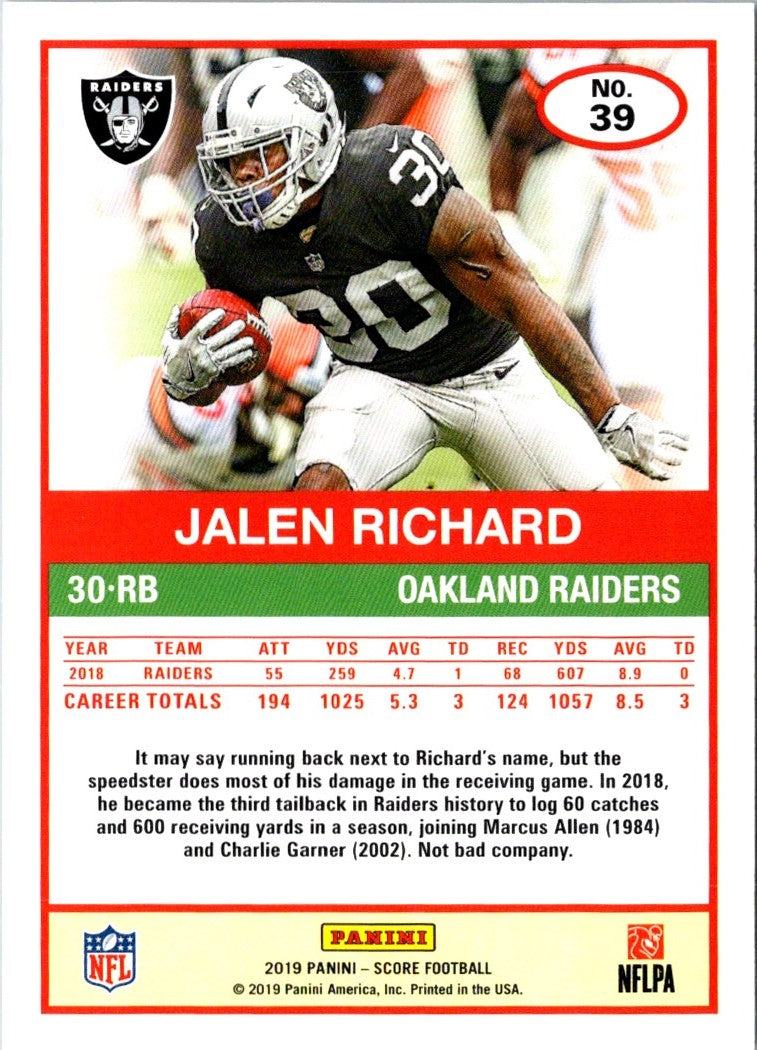 2019 Score Jalen Richard