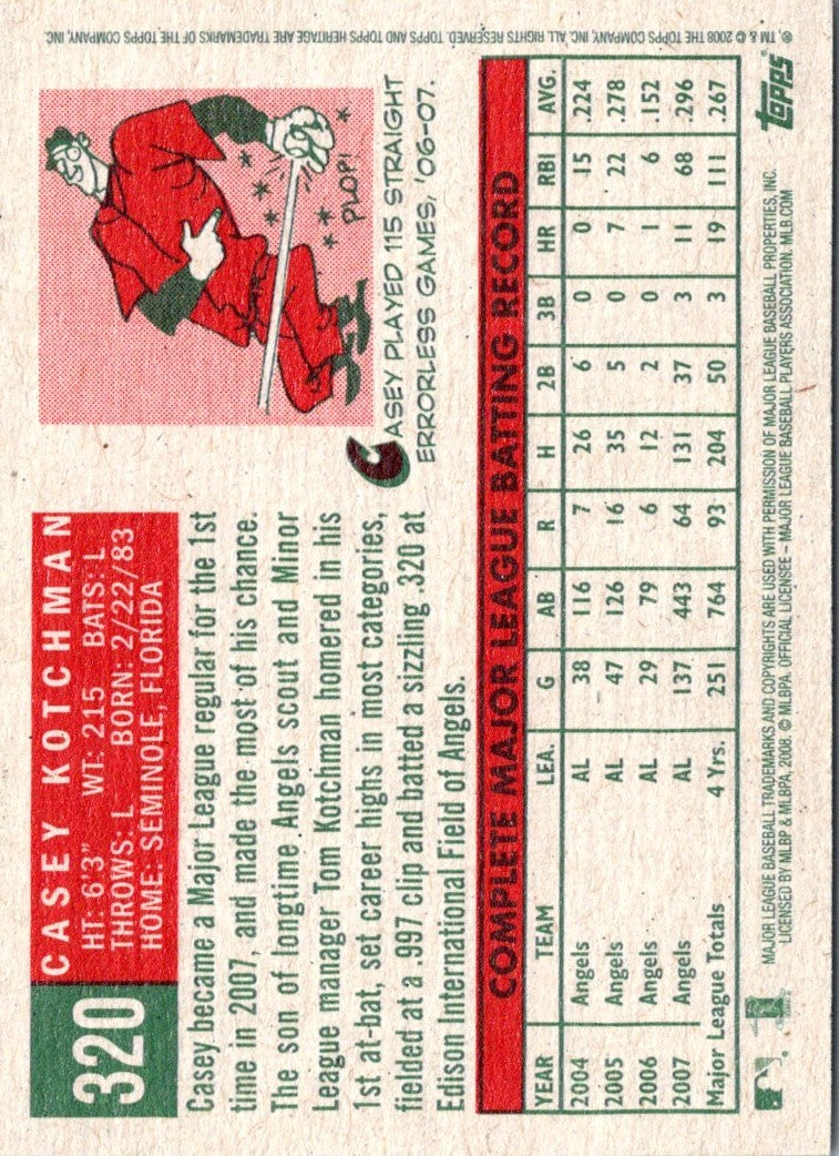 2008 Topps Heritage Casey Kotchman