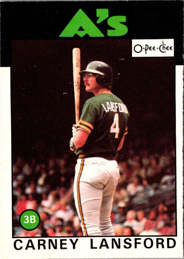 1986 O-Pee-Chee Carney Lansford #134