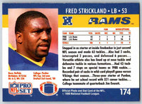 1990 Pro Set Fred Strickland #174 Rookie