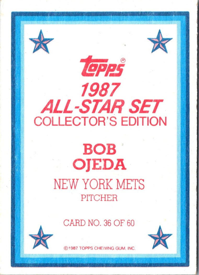 1987 Topps Glossy Send-Ins Bob Ojeda