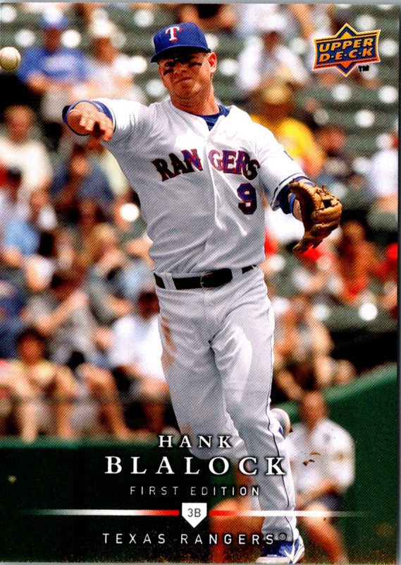 2008 Upper Deck First Edition Hank Blalock #179