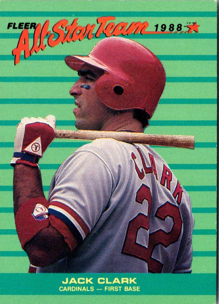 1988 Fleer All-Stars Jack Clark