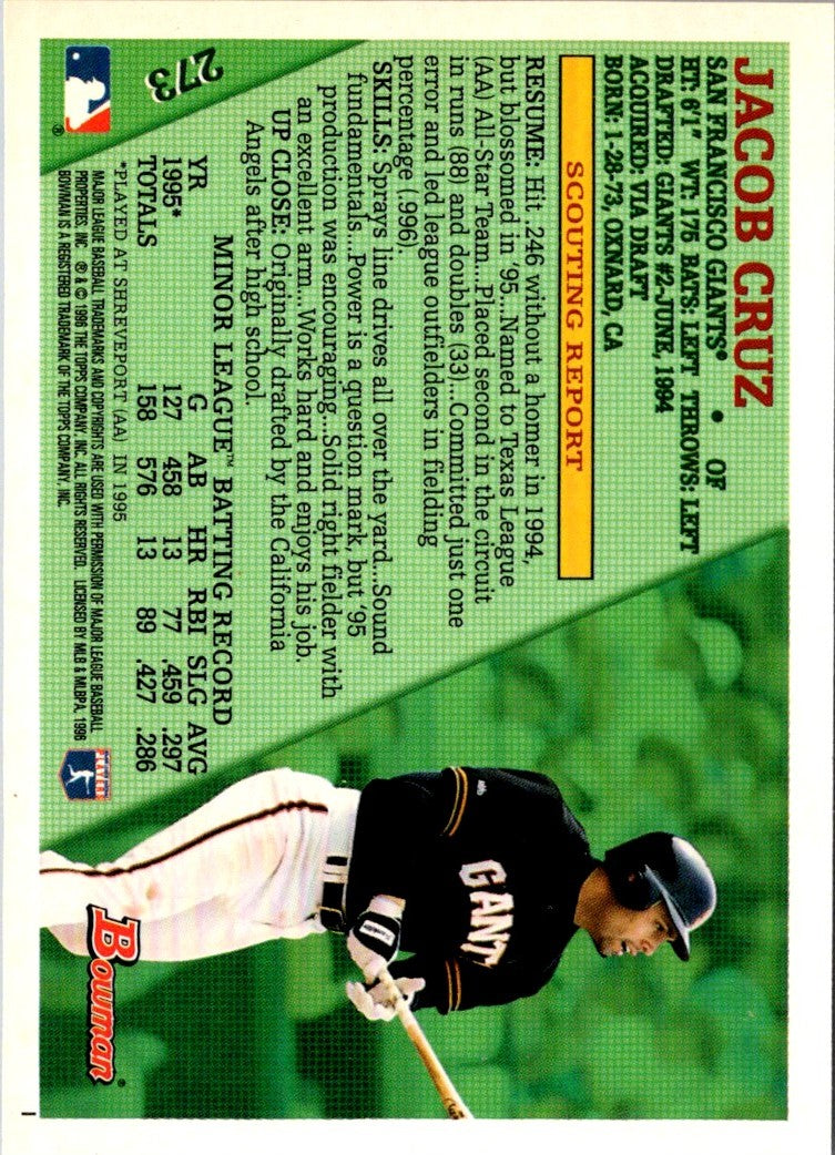 1996 Bowman Jacob Cruz