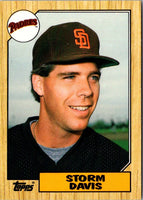1987 Topps Traded Storm Davis #26T