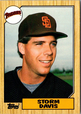 1987 Topps Traded Storm Davis #26T