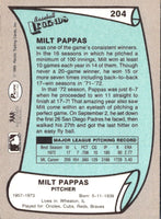 1989 Pacific Legends II Milt Pappas #204