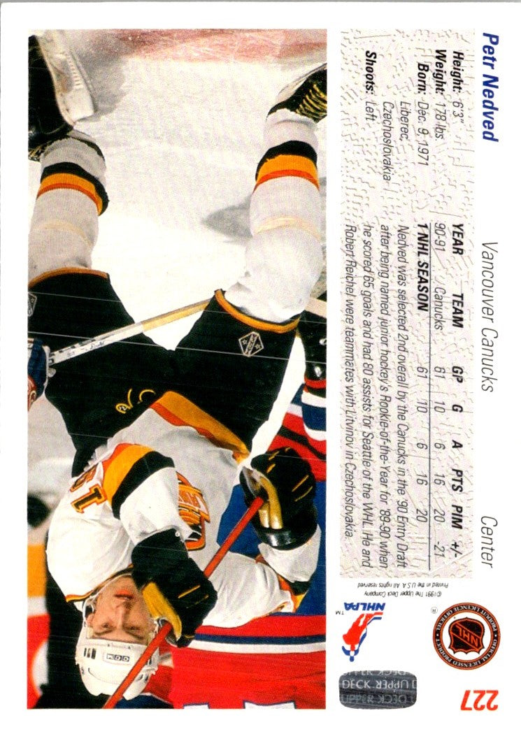 1991 Upper Deck French Petr Nedved