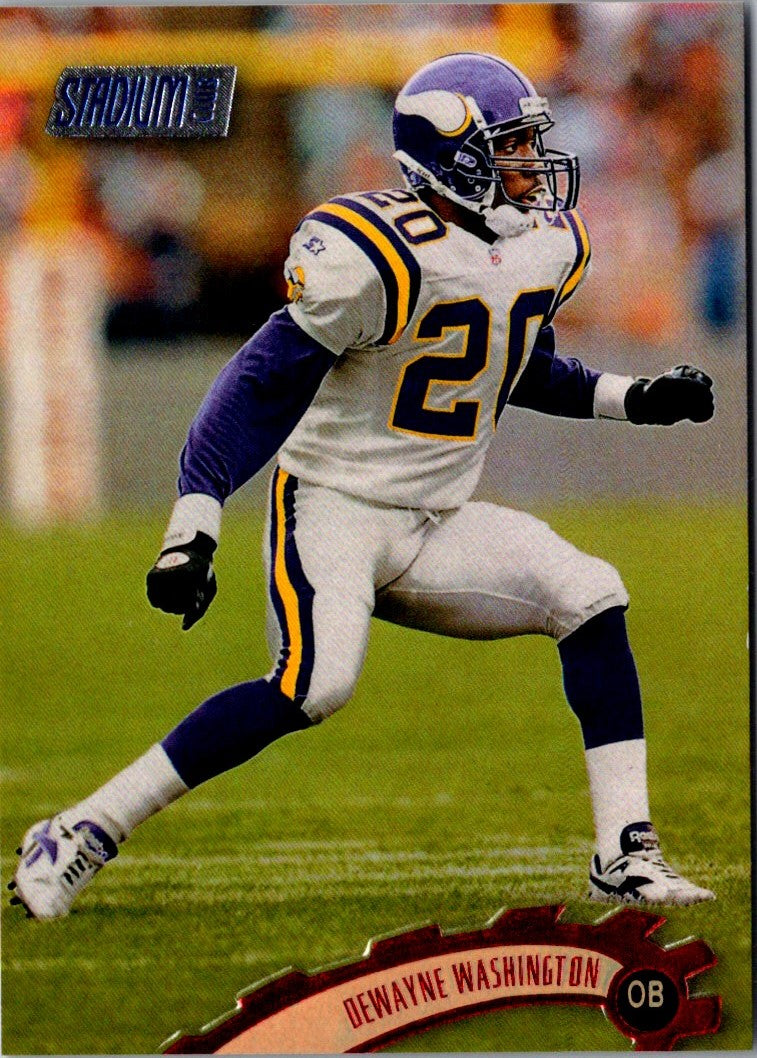 1997 Stadium Club Dewayne Washington