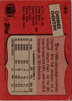 1987 Topps Dennis Gentry #49 Rookie