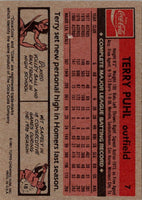 1981 Topps Coca-Cola Houston Astros Terry Puhl #7