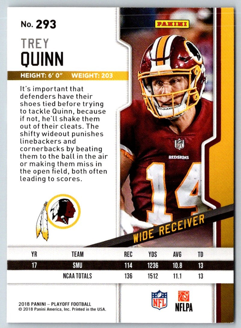 2018 Panini Playoff Trey Quinn