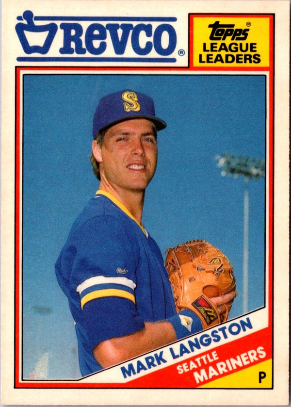 1988 Topps Revco League Leaders Mark Langston #33