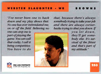 1991 ProLine Webster Slaughter #253