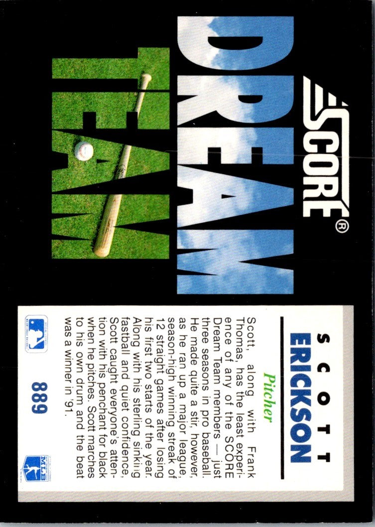 1992 Score Scott Erickson