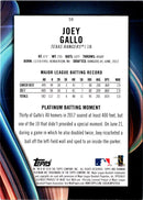 2018 Bowman Platinum Joey Gallo