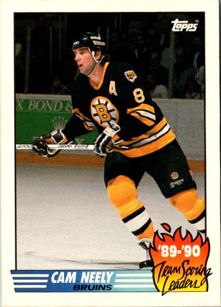 1990 Topps Team Scoring Leaders Cam Neely