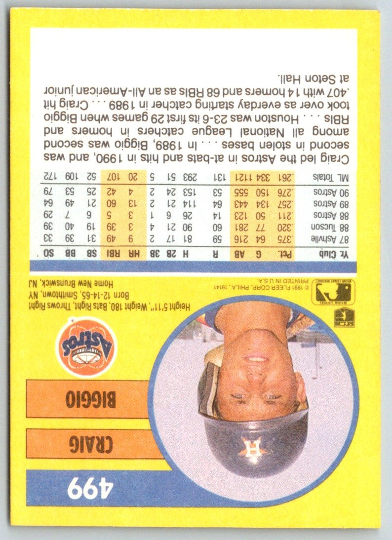 1991 Fleer Craig Biggio