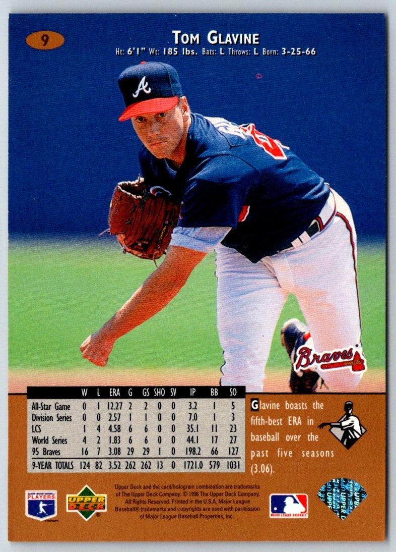 1996 Upper Deck Tom Glavine