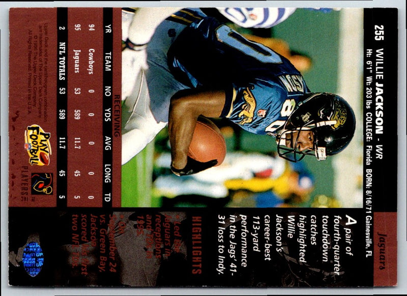 1996 Upper Deck Willie Jackson