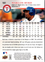 2008 Upper Deck First Edition Marlon Byrd #181