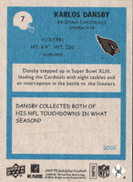 2009 Upper Deck Karlos Dansby #7