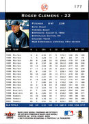 2002 Fleer Premium Roger Clemens