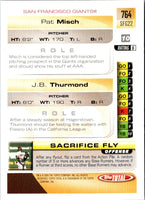 2005 Topps Total Patrick Misch/J.B. Thurmond #764 Rookie