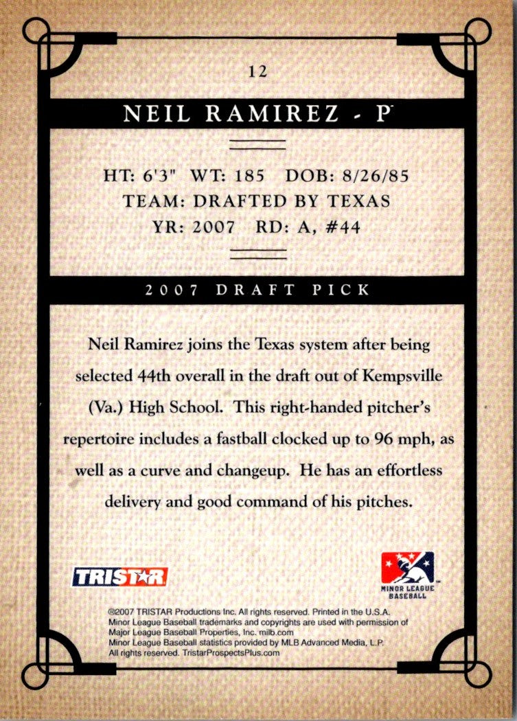 2007 Tristar Prospects Plus Neil Ramirez