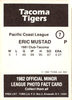 1982 TCMA Tacoma Tigers Eric Mustad #7