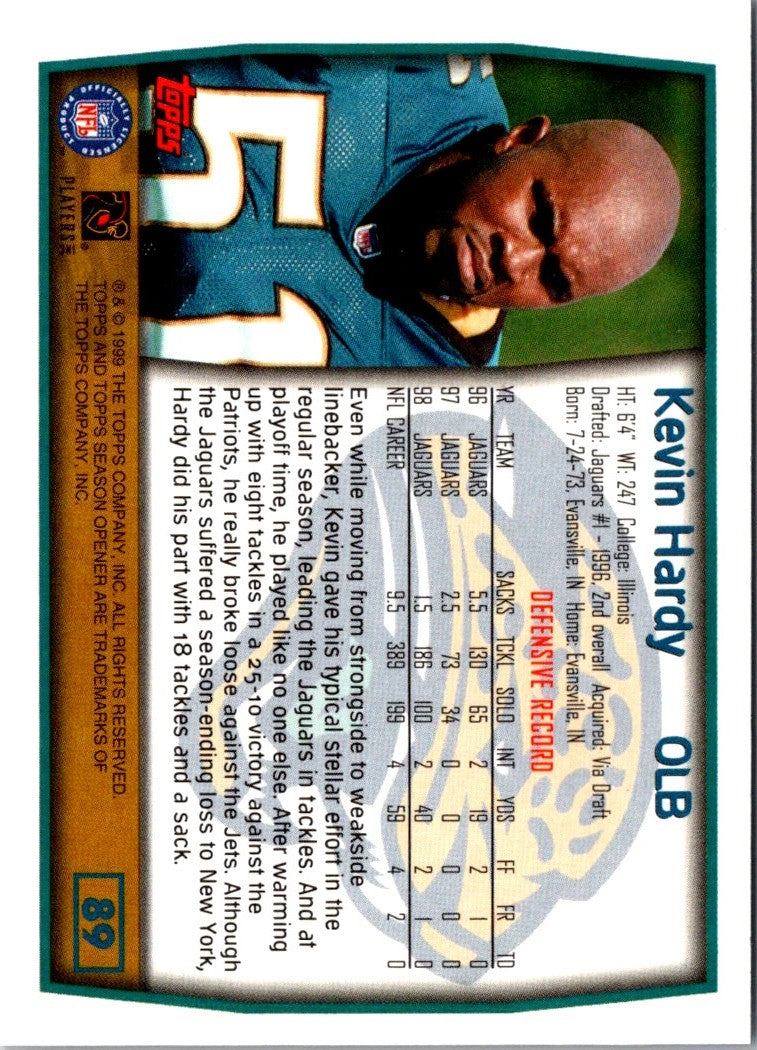 1999 Topps Season Opener Kevin Hardy