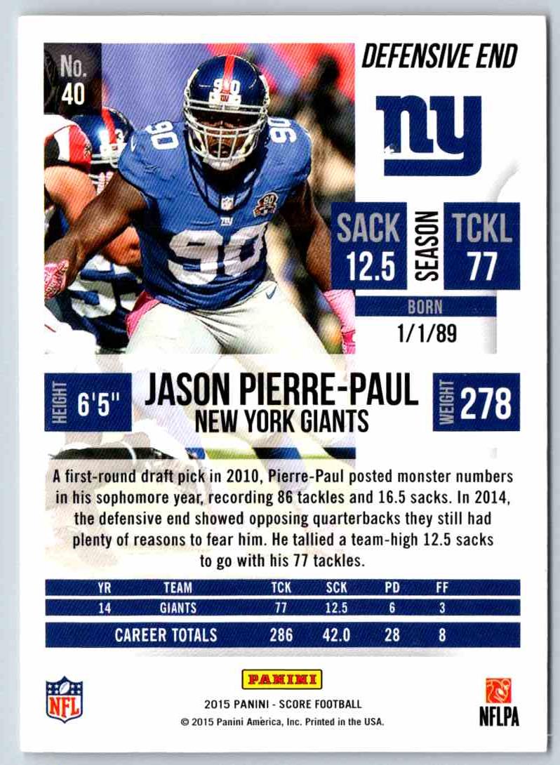 2015 Score Jason Pierre-Paul