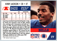 1991 Pro Set Kirby Jackson #77 Rookie