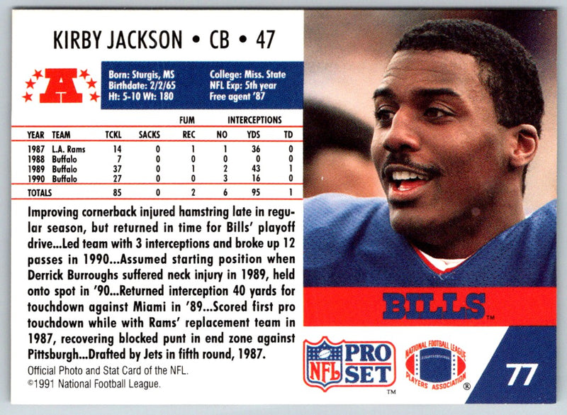 1991 Pro Set Kirby Jackson