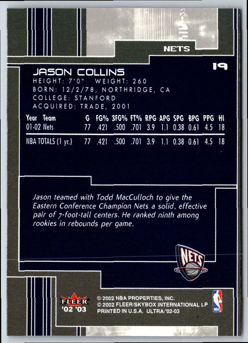 2002 Ultra Jason Collins