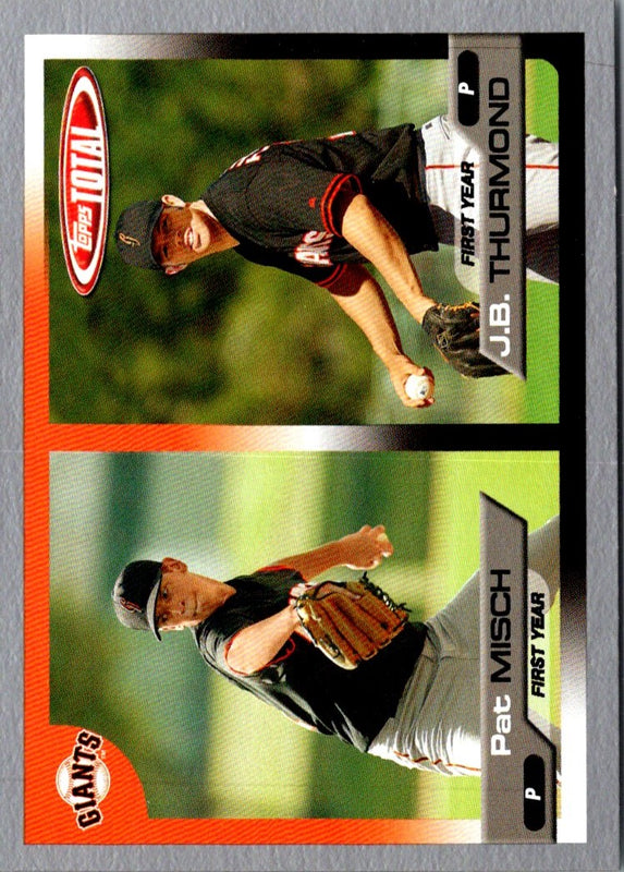 2005 Topps Total Patrick Misch/J.B. Thurmond #764 Rookie