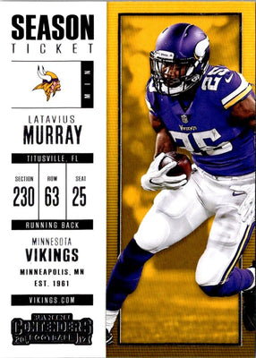 2017 Panini Contenders Latavius Murray #36