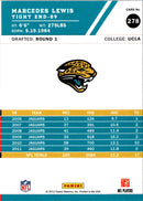 2012 Score Marcedes Lewis