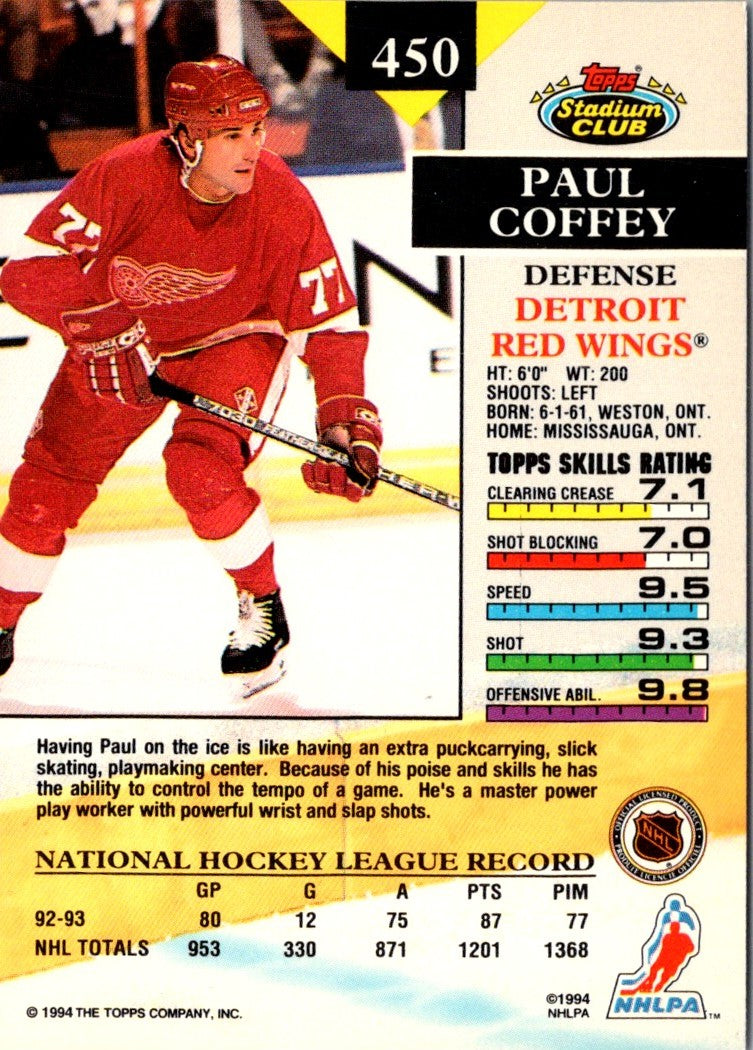 1993 Stadium Club Paul Coffey