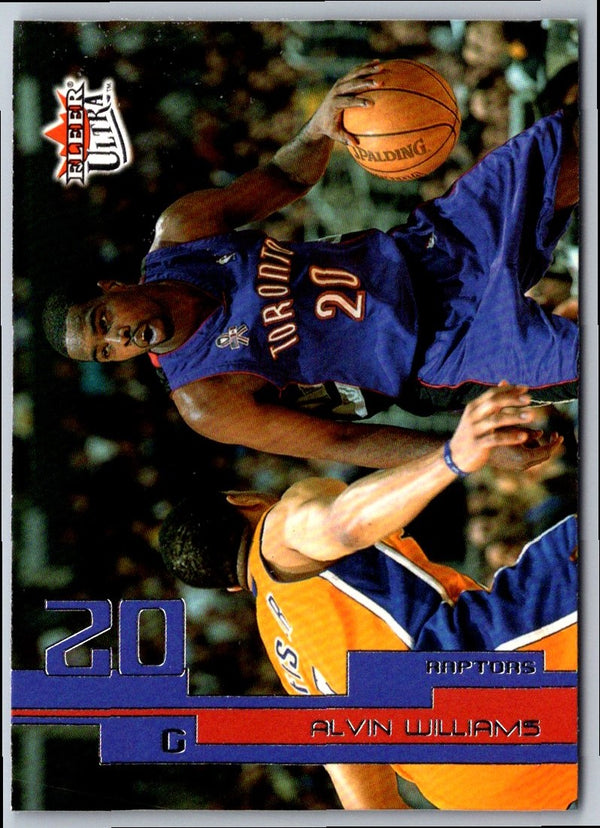 2002 Fleer Hot Shots Alvin Williams/Vince Carter #127