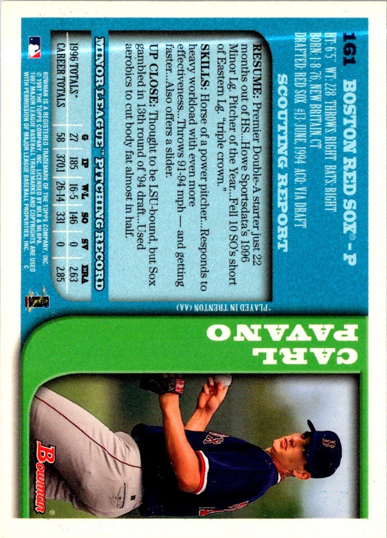 1997 Bowman Carl Pavano